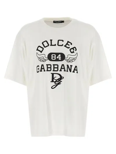 Dolce & Gabbana Men Cotton T-shirt In White