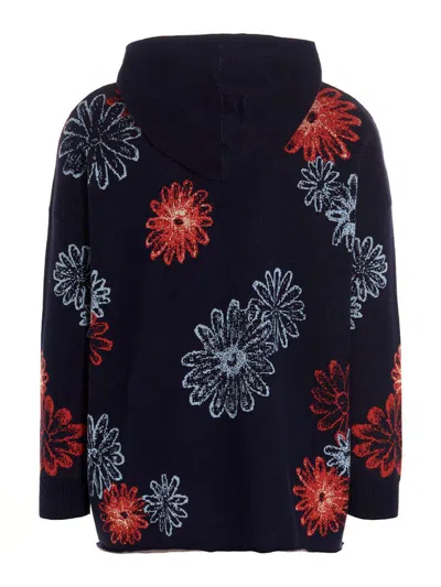 Bluemarble Logo Jacquard Cotton Blend Knit Sweater In Multi