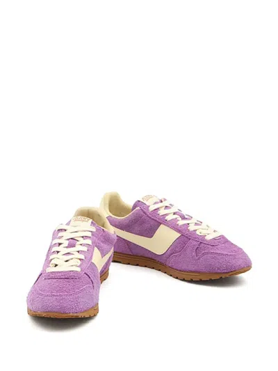 Autry Windspin Low Woman Suede Leather Sneakers In Purple