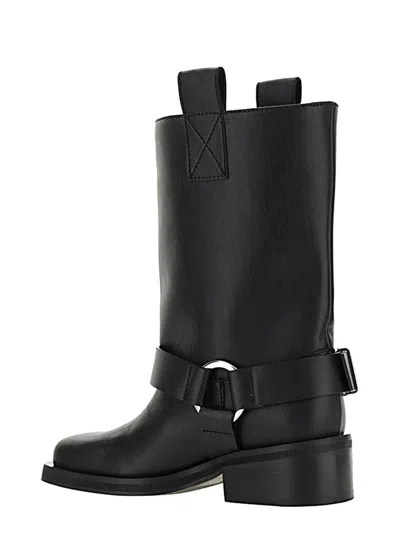 Ganni Biker Boots In Black