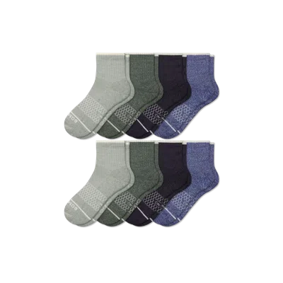 Bombas Merino Wool Blend Quarter Sock 8-pack In Multi