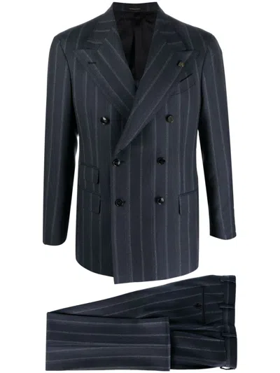 Gabriele Pasini Men's Suit With Double-breasted Jacket In Blue