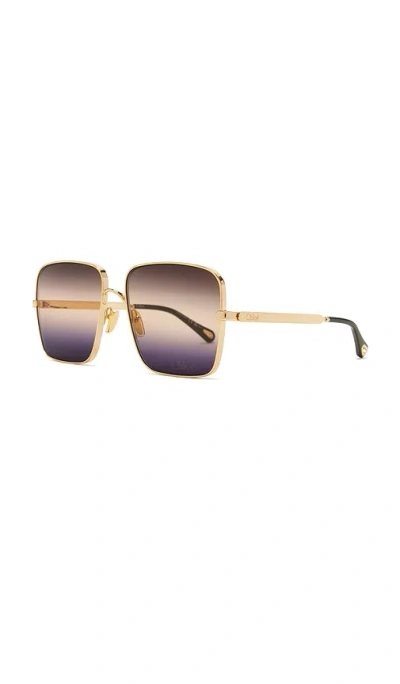Chloé Aly Square Sunglasses In Multi