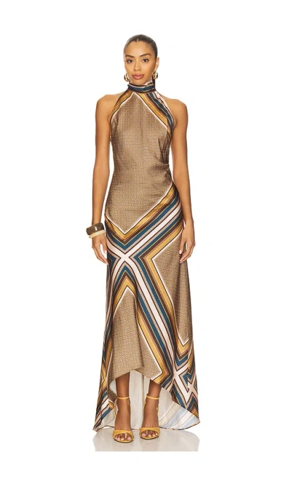 Misa Minerva Dress In Multi