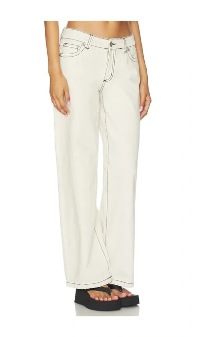 Abrand 99 Low Barrel Jean White Gold