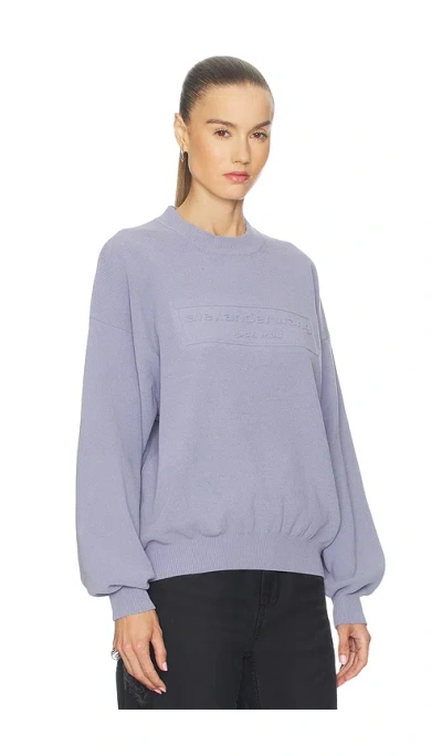 Alexander Wang Crewneck Pullover In Purple