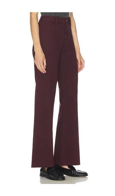 Pistola Penny High Rise Wide Leg Jeans In Claret In Burgundy