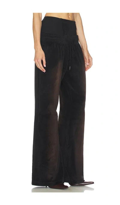 Knwls Velour Sport Pants With Adjustable Waist And Inner Layer In Multi