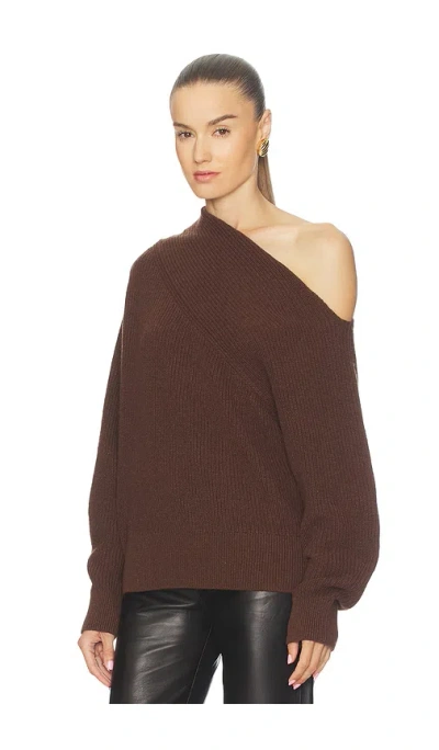 Brochu Walker Hart Off Shoulder Pullover In Black