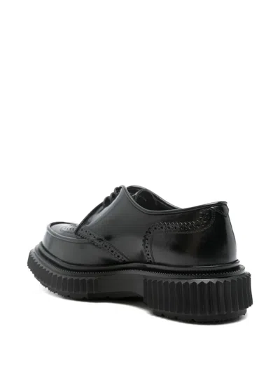 Adieu Leather Oxford Shoes In Black