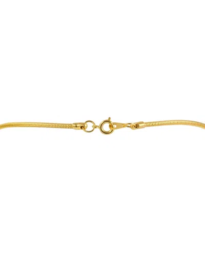 Pre-owned Susan Caplan Vintage 1980s Cloisonné Pendant Necklace In Gold