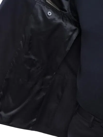 Corneliani Double-breasted Blazer In Blue