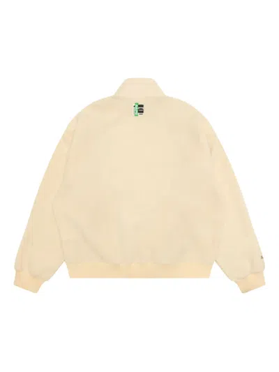 Aape By A Bathing Ape Zip Embroidered Jacket In Neutral