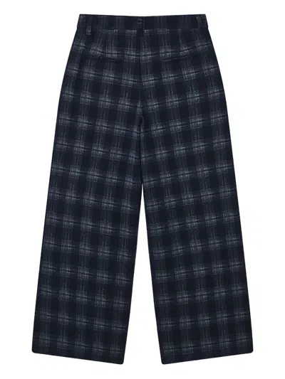 B+ab Plaid Trousers In Blue
