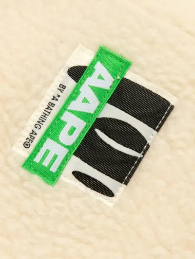 Aape By A Bathing Ape Zip Embroidered Jacket In Neutral