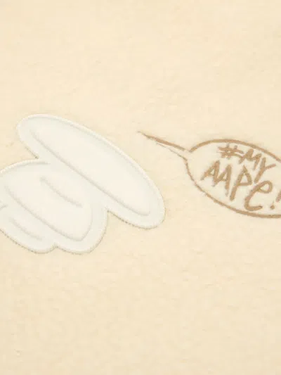 Aape By A Bathing Ape Zip Embroidered Jacket In Neutral