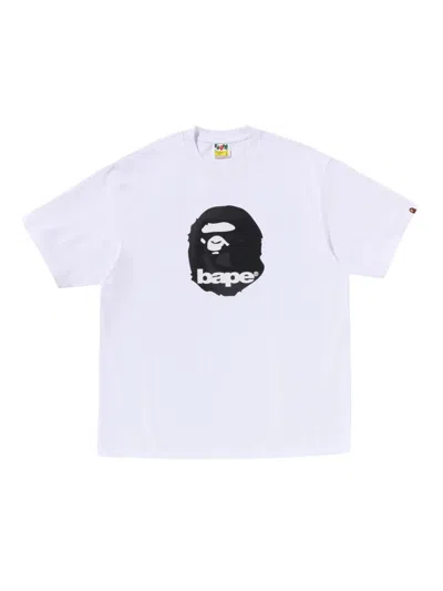 A Bathing Ape Logo-print T-shirt In Multi