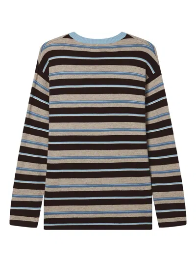 B+ab Striped Sweater In Multi
