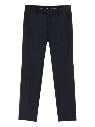 Karl Lagerfeld Pinstripe-pattern Trousers In Blue