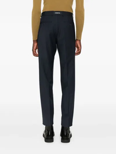 Karl Lagerfeld Pinstripe-pattern Trousers In Blue