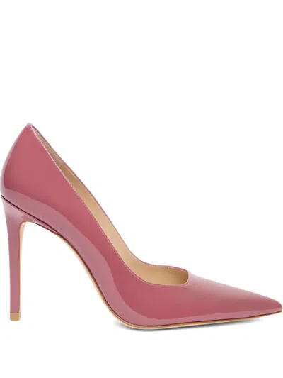 Stuart Weitzman 100mm Stuart Power Pointed-toe Pump In Pink