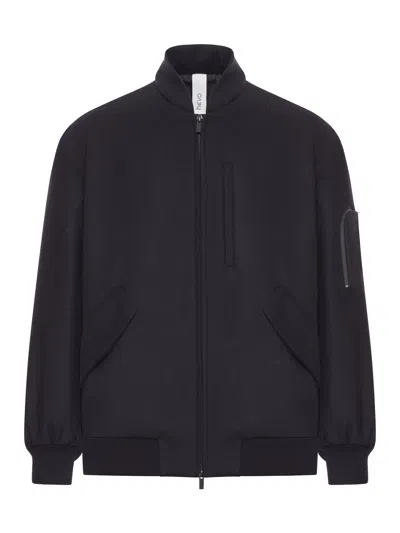 Hevo Castro Wool Blend Jacket In Black