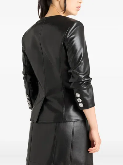 Cinq À Sept Chris Scrunch Detail Jacket In Black