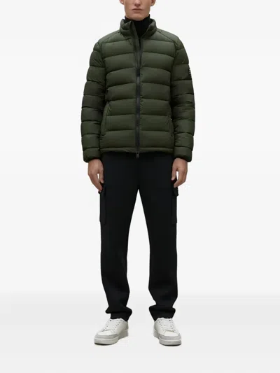 Ecoalf Zip-up Padded Jacket In Black