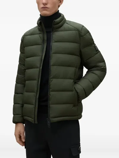 Ecoalf Zip-up Padded Jacket In Black
