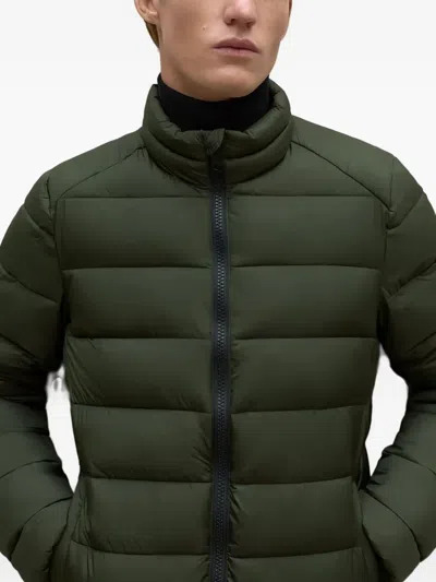Ecoalf Zip-up Padded Jacket In Black
