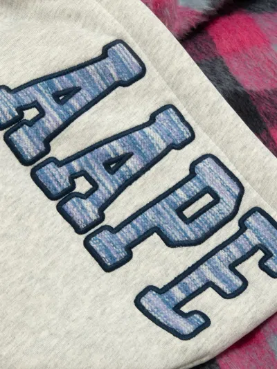 Aape By A Bathing Ape Checked Zip-up Jacket In Pink