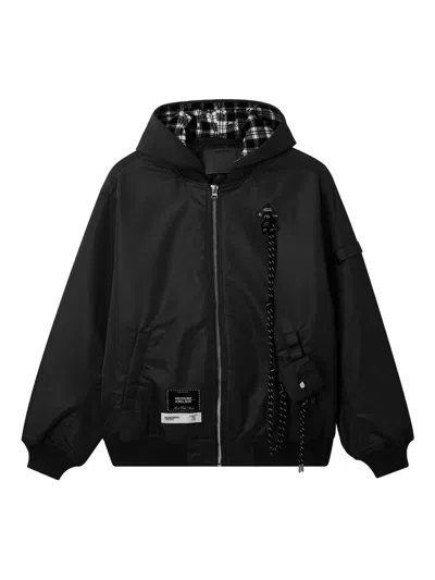 Musium Div. Hooded Zip Jacket In Black
