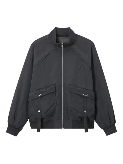 Musium Div. Pocket Zip-up Jacket In Gray