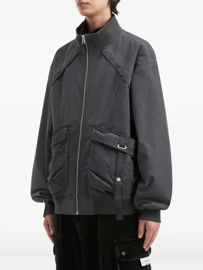Musium Div. Pocket Zip-up Jacket In Gray