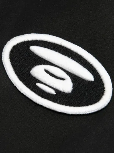 Aape By A Bathing Ape Camouflage-pattern Hooded Jacket In Black