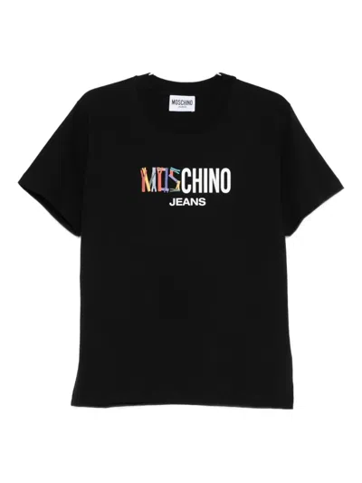 Moschino Logo-print T-shirt In Black