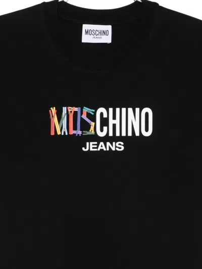 Moschino Logo-print T-shirt In Black