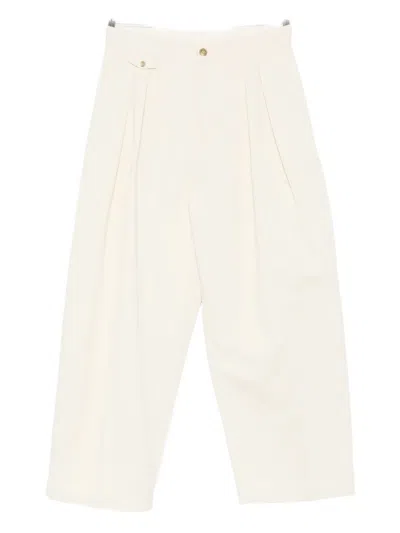 Studio Nicholson Double-pleat Trousers In Neutral
