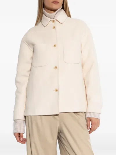 Add Pocket Button Overshirt In Neutral