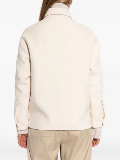 Add Pocket Button Overshirt In Neutral