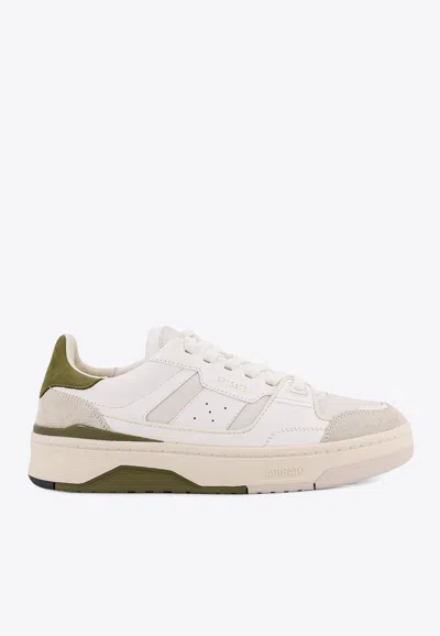 Axel Arigato Caly Low-top Leather And Suede Sneakers In White