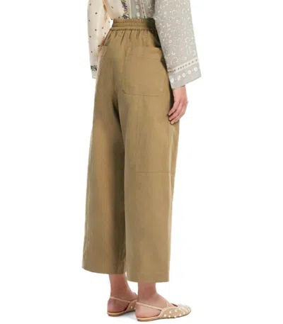Weekend Max Mara Milva Terra Cropped Pants In Brown