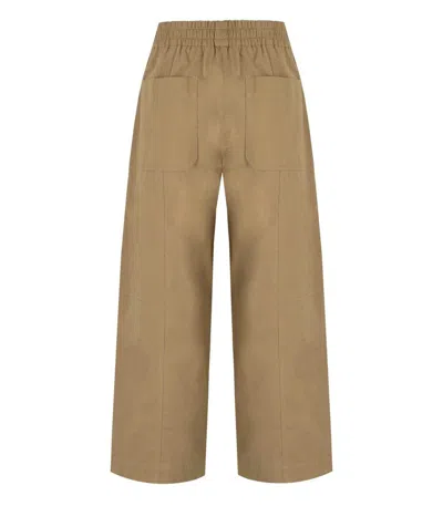Weekend Max Mara Milva Terra Cropped Pants In Brown