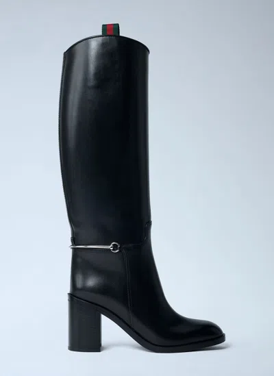 Gucci Damenstiefel Mit Schmalem Horsebit In Multi