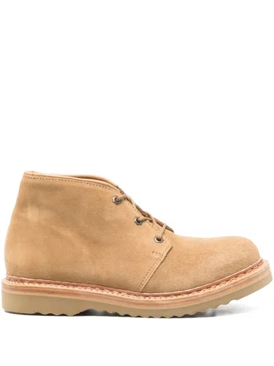 Our Legacy Beige Suede Chukka Ankle Boots In Brown