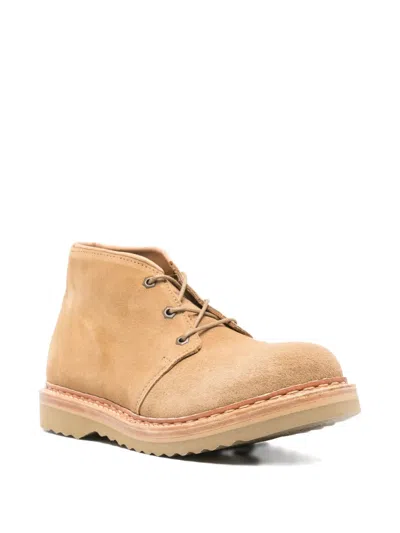 Our Legacy Beige Suede Chukka Ankle Boots In Brown