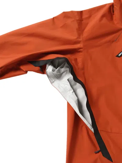 And Wander Reflective Stitching Hooded Jacket In Orange