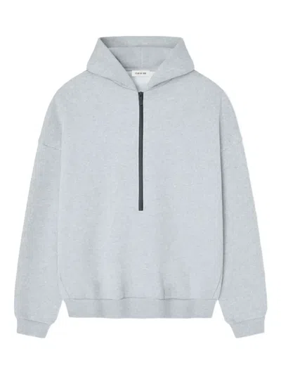 Fear Of God Athletics Half Zip Hoodie In Gray