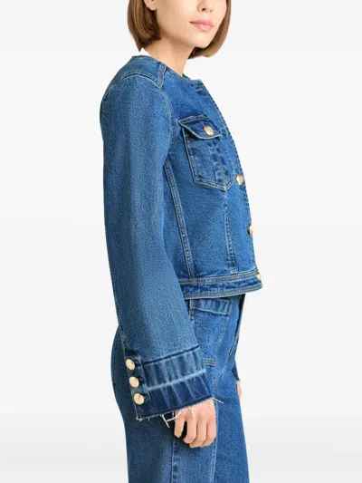 Cinq À Sept Travis Buttoned Jacket In Blue