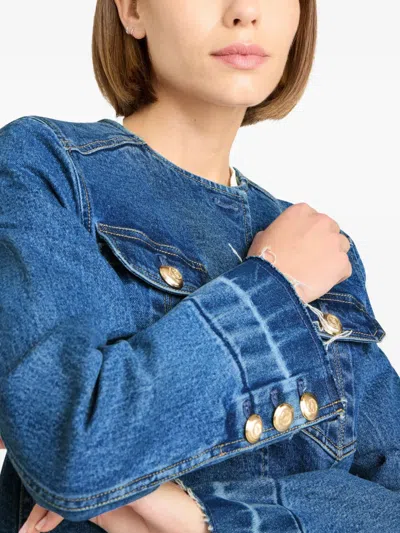 Cinq À Sept Travis Buttoned Jacket In Blue